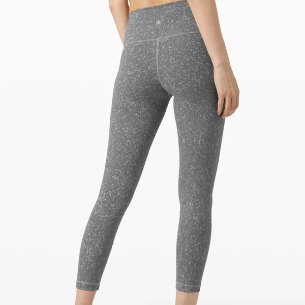 Lululemon Wunder Under High-Rise Tight *Spray 25" Size 10 - Washed Asphalt Grey - Image 2