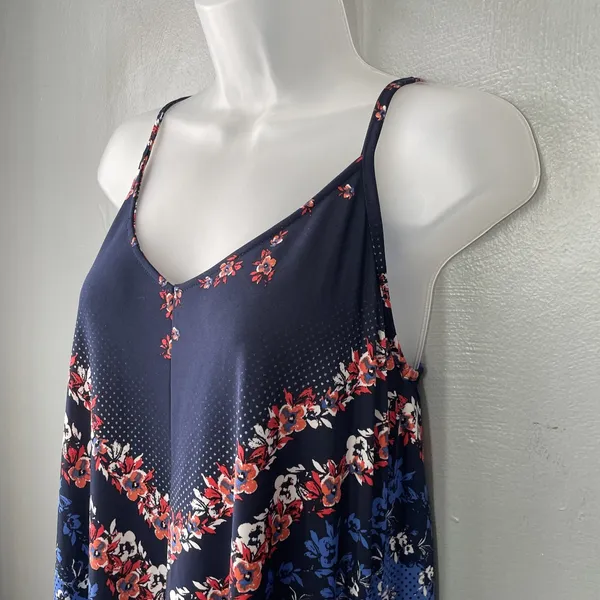 Maurices Sundress Size Medium Strappy Handkerchief Hem Boho Romantic Vacation - Image 6