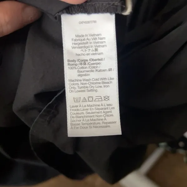Madewell Black Cotton Babydoll Mini Dress Size 12 coquette - Image 6