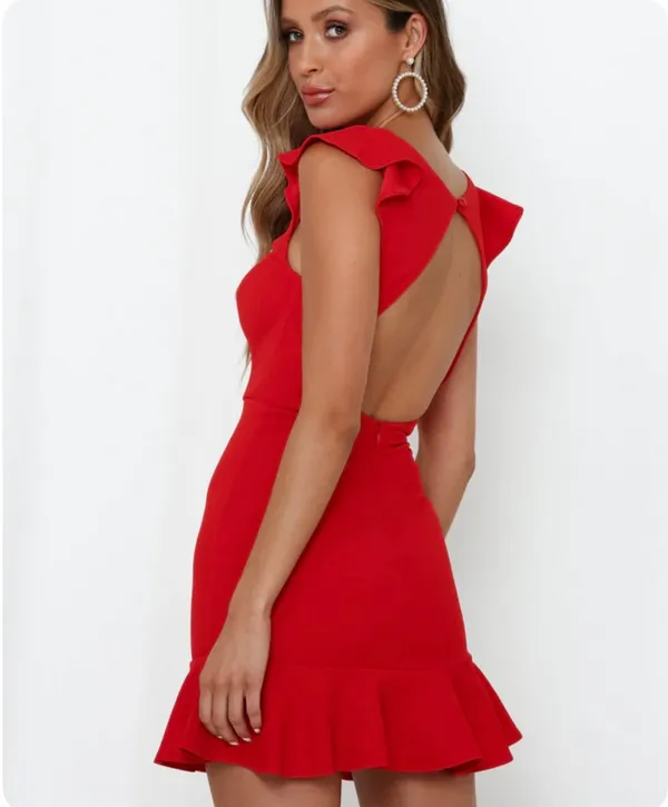 Hello Molly Dress Mini Red - Image 5