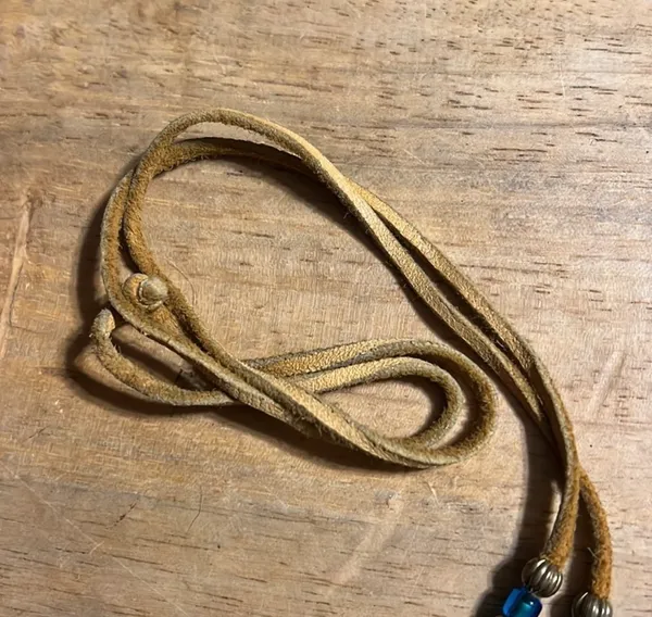 Gemstone Horn Necklace Blue - Image 6