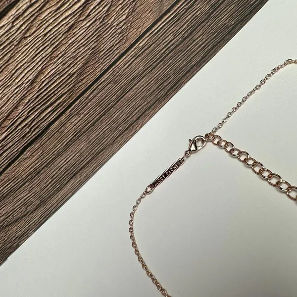 Kendra Scott Mabel Rose Gold Tone & Druzy Necklace Adjustable Length 15 - 17 In - Image 9