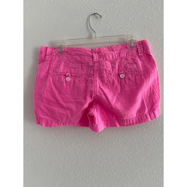 Vineyard Vines Shorts Womens 2 Pink‎ 3" Linen Blend Preppy Resort Travel Beach - Image 2