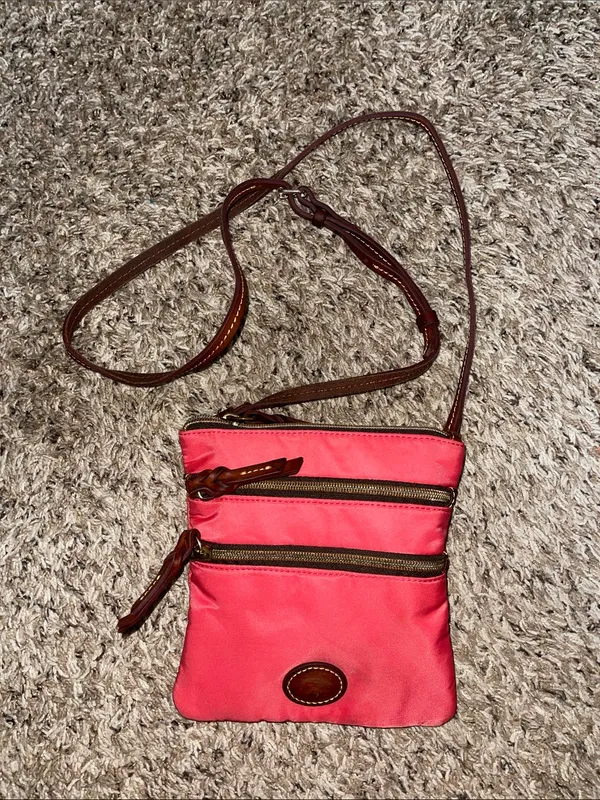 Dooney & Bourke Coral Pink Crossbody Bag - Image 5