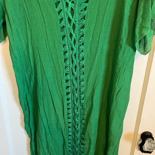 Green beach cover up Size L - Image 6