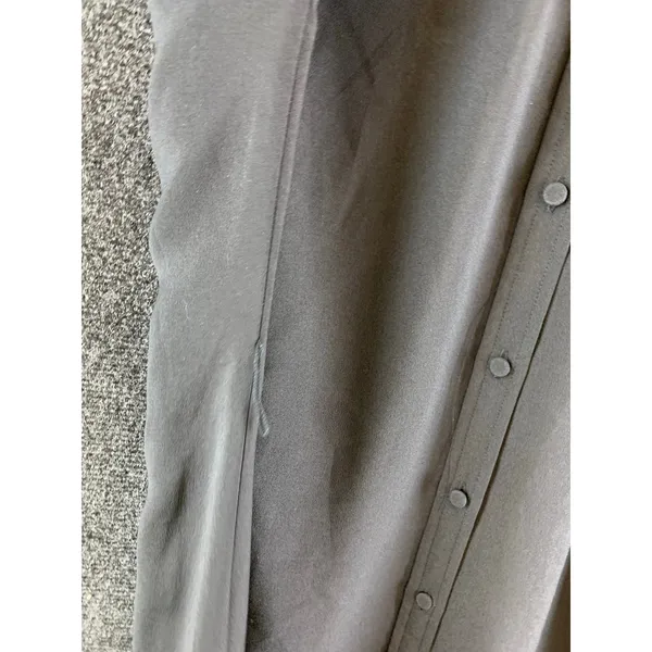 J.Crew Women's Black Dark Academia Schoolhouse Victorian Shirt Dress Tie Waist - Image 5
