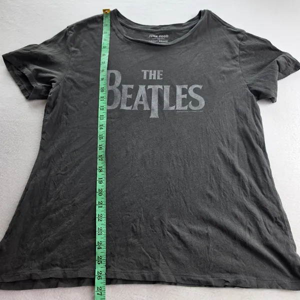 Junk Food Lucky‎ Brand 51R The Beatles Sgt Peppers Graphic T-Shirt Grey Large - Image 5