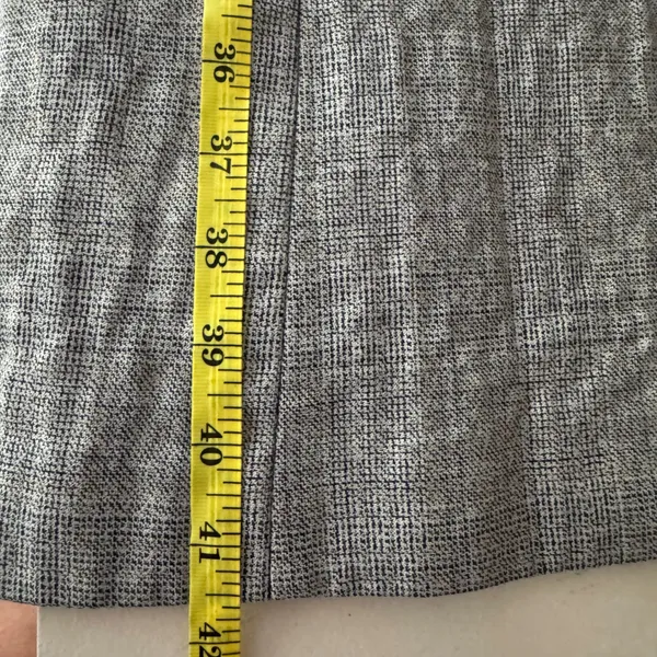 VTG 60s 70s Gray Tweed Long Virgin Wool Blend Trevira Mod Overcoat Germany Sz 42 - Image 11