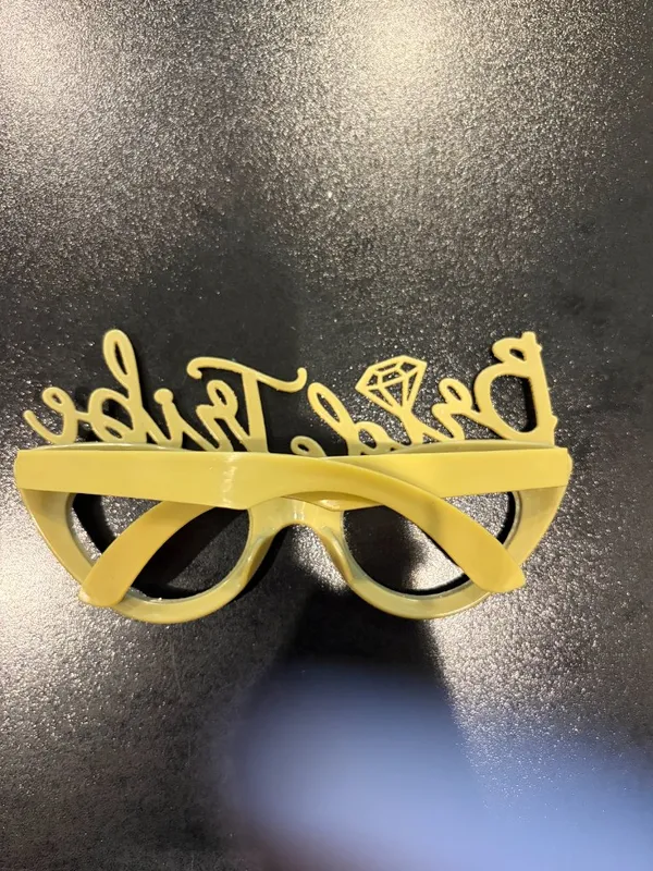 Gold Bride Tribe Bachelorette Party Bridal Shower Props Decor Costume Glasses - Image 2