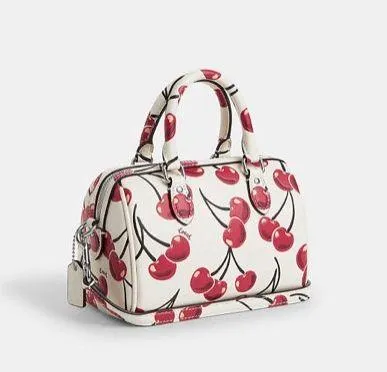Coach Mini Rowan Crossbody Bag Cherry Print Leather CY745 NWT - Image 10
