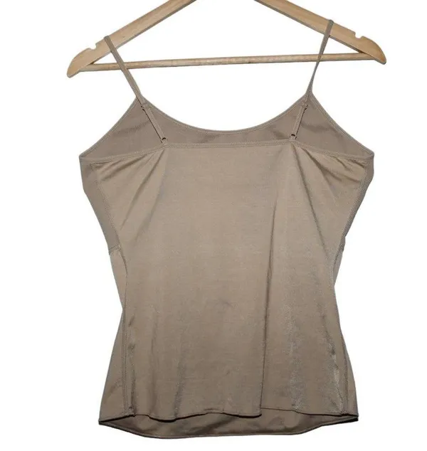 Women's Spanx Beige Cream Pull On Spaghetti Strap Tank Top Shapewear Size Large - Image 2