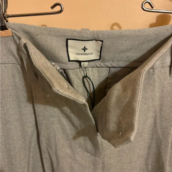 NWT Tuckernuck Watson Gray Cuffed Wide Leg Trousers - Image 2