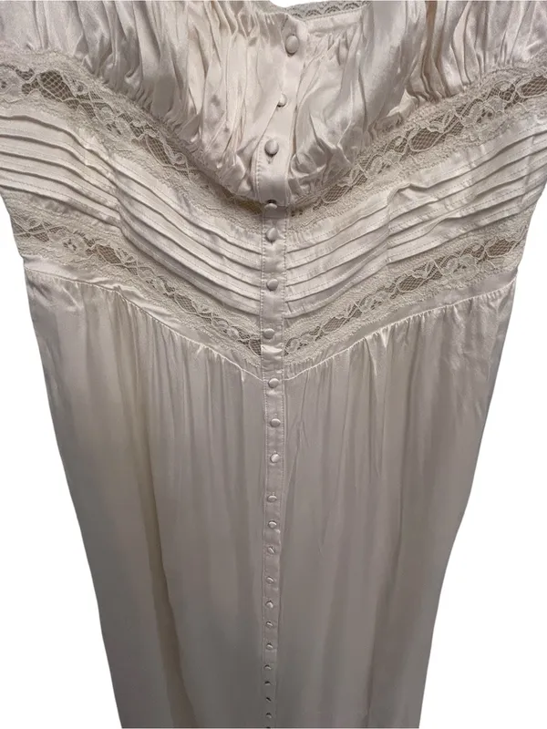 House of CB Illiana scalloped-trim bodice-top stretch-silk maxi dress Large plus - Image 11