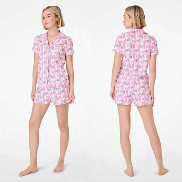 Roller Rabbit Leo the Lion Limited Edition Pink PJ Shorts S - Image 4