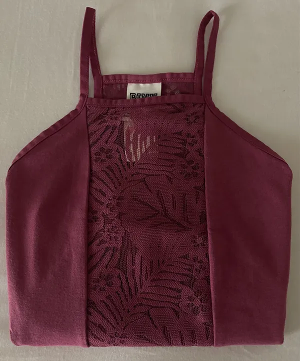 VS PINK Deep Berry Halter Lace Bodysuit NWT 🍓✨ - Image 8