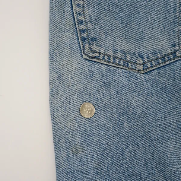 Vintage 90s Wrangler Light Blue Stonewashed Jeans - Image 9
