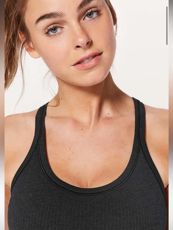 Lululemon Ebb to Street Tank Ribbed Black Size 10 - Image 4