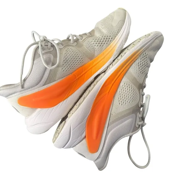 lululemon Blissfeel Womens Running Sneakers Size 8 Vapor Orange White Shoes - Image 9