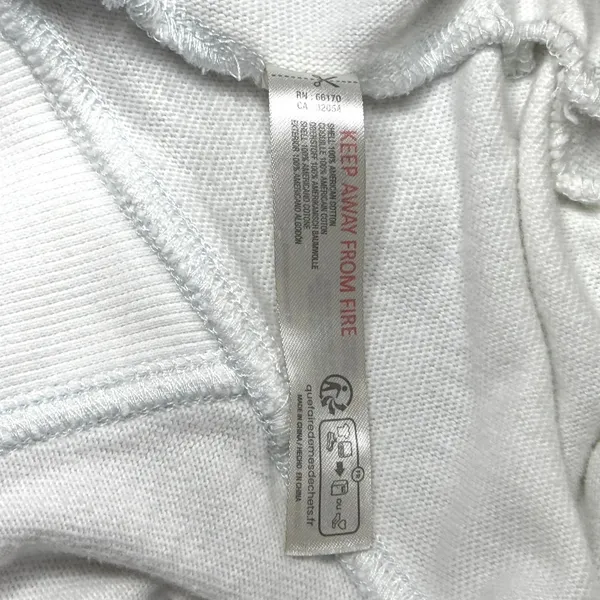 Daily Practice by Anthropologie White 1/4 Zip Cropped Sweatshirt Size L - Image 6