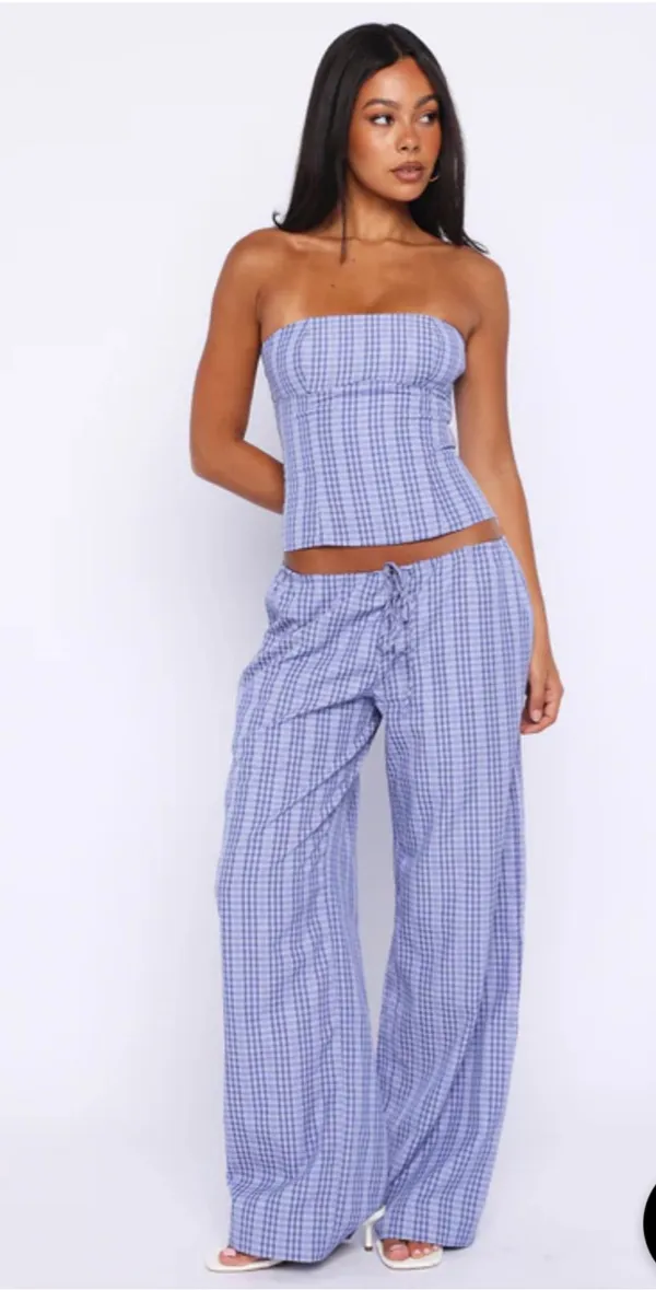White Fox Boutique check pant - Image 2