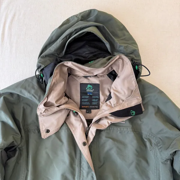Craghoppers AquaDry Waterproof Hooded Rain Jacket Womens US 8 Olive Green - Image 4