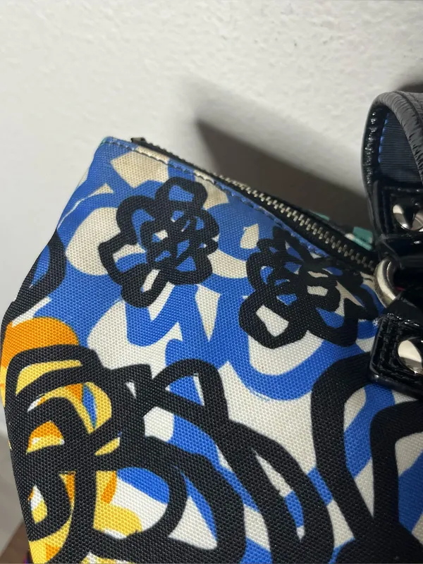 Coach Poppy Graphic Blossom Graffiti Colorful Floral Tote Purse - Image 10