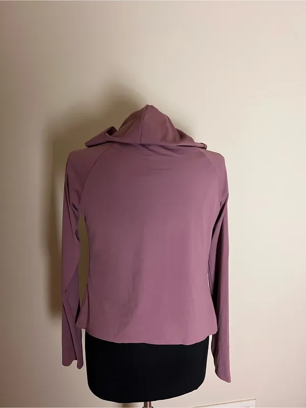 Zara Mauve Hooded Zip-Up Jacket NWT - Image 3