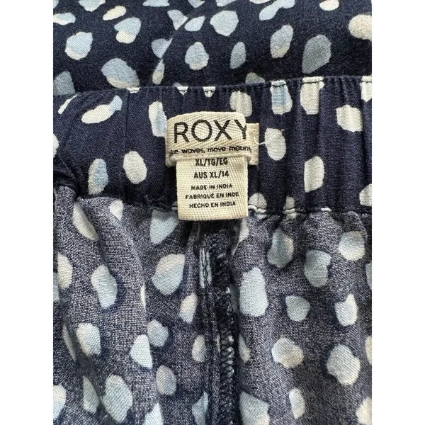 Roxy Women's Midnight Avenue Lightweight Wide Leg Side Pockets Pull On Pants XL - Image 4