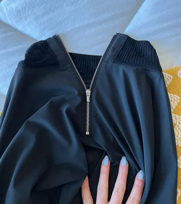 Athleta Black Mock Neck Flowy Top - Image 8