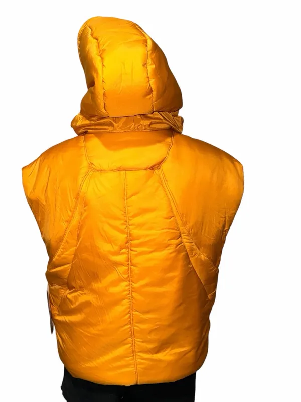 FP Free People Movement Hooded Parker Poncho Primaloft Vest Insulation Mustard - Image 8