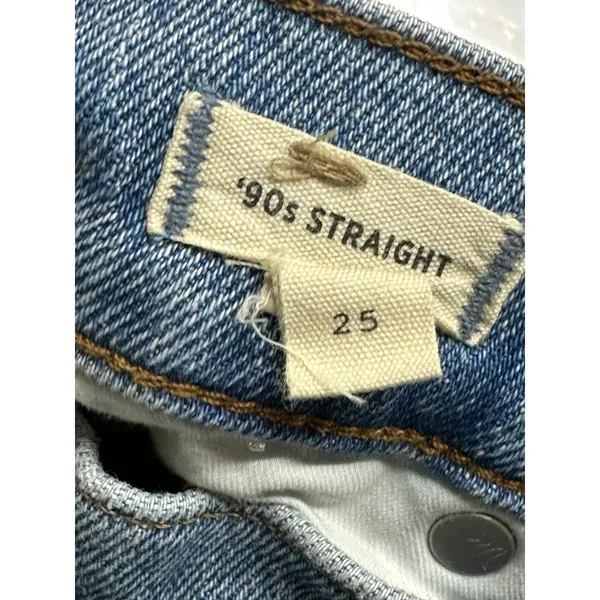 Madewell 90s Straight Jeans‎ Women 25 High Rise Cotton Blend Denim - Image 9