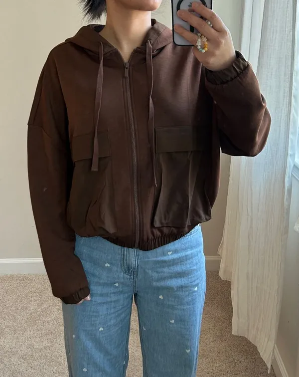 Zenana soft zip up hoodie. S - Image 2