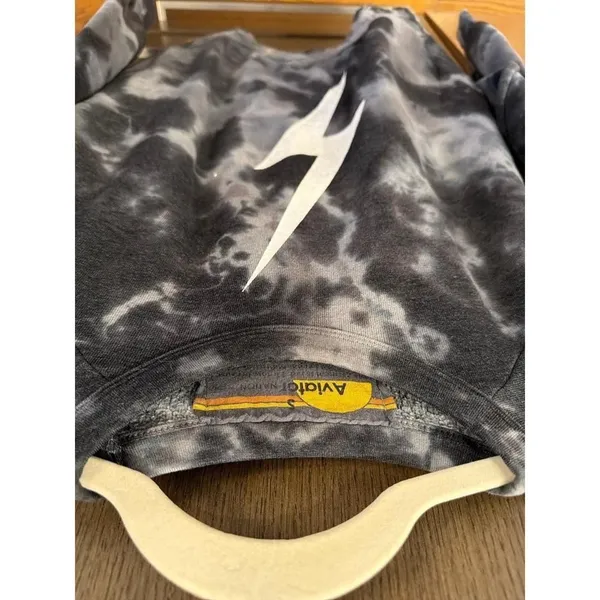 Aviator Nation crewneck sweatshirt featuring white lightning bolt women's Small - Image 2