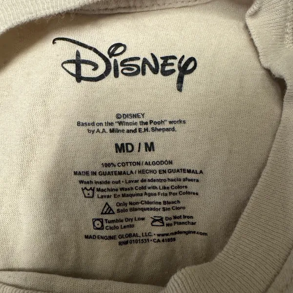 2071 | Disney Winnie the Pooh Eeyore Graphic Tee‎ Shirt Tan Cottagecore Womens M - Image 5