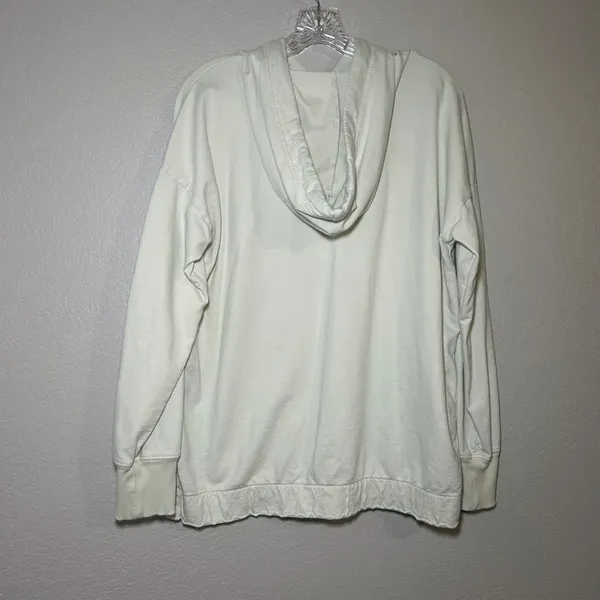 Aerie Womens Light Green Oversized Cotton French Terry Hoodie Sweatshirt S - Image 8