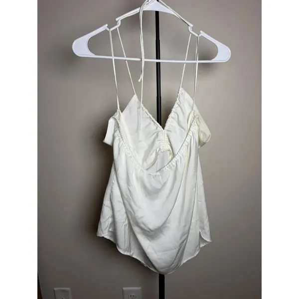 NWT Banana Republic White Halter Top Size Large - Image 2