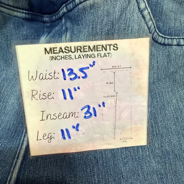 BRXL Women Blue Crossover High Waist Flare Denim Leggings Tall XL T - Image 10