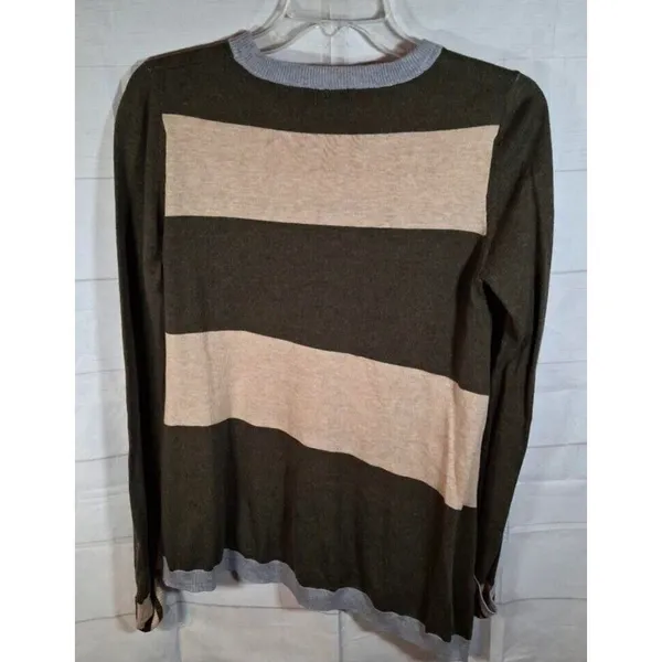 Henny & Paulie Women's Sweater Long Sleeve Stripes Multicolor Size‎ S - Image 2