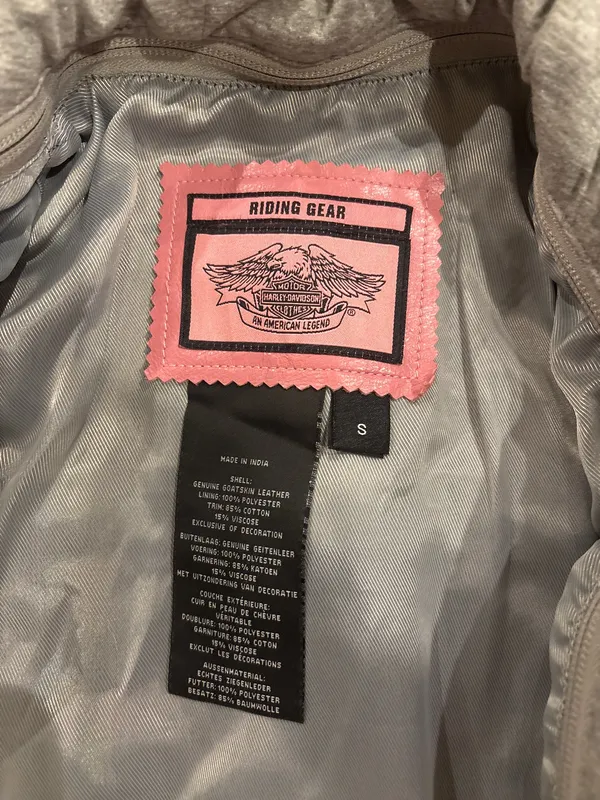 Vintage Harley-Davidson Riding Jacket Pink - Image 6