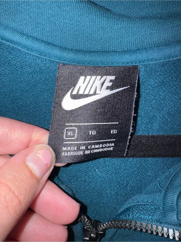 Nike Teal Half-Zip Fleece Jacket - Image 3