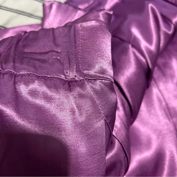 Free People Good Days Satin Trousers Purple Medium Festival Party Going Out - Image 12