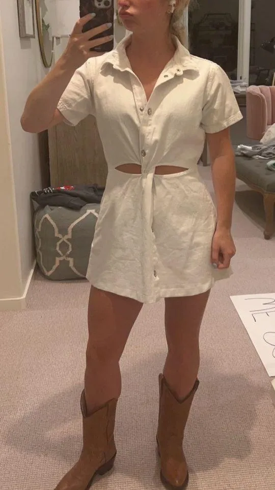 ZARA Denim Dress - Image 3
