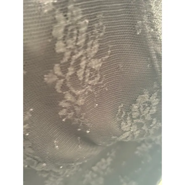 Vintage Susan Lawrence Black‎ Lace Overlay Tank Womens XL - Image 3