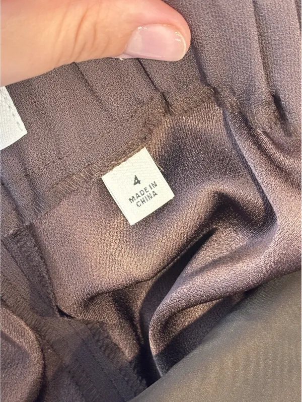 Aritzia Babaton Conan Pant Coffee Bean Brown Slim Straight Trousers Size 4 - Image 11