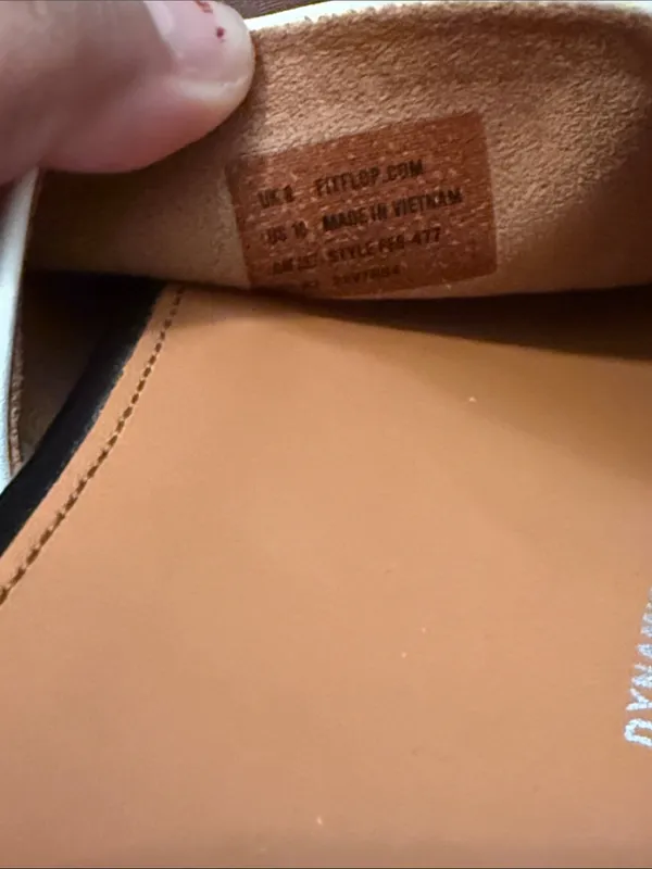 Frye Cream Leather Wide-Band Slide Sandals - Image 3