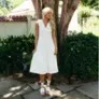 TCEC Dress white mini collared  - Image 2