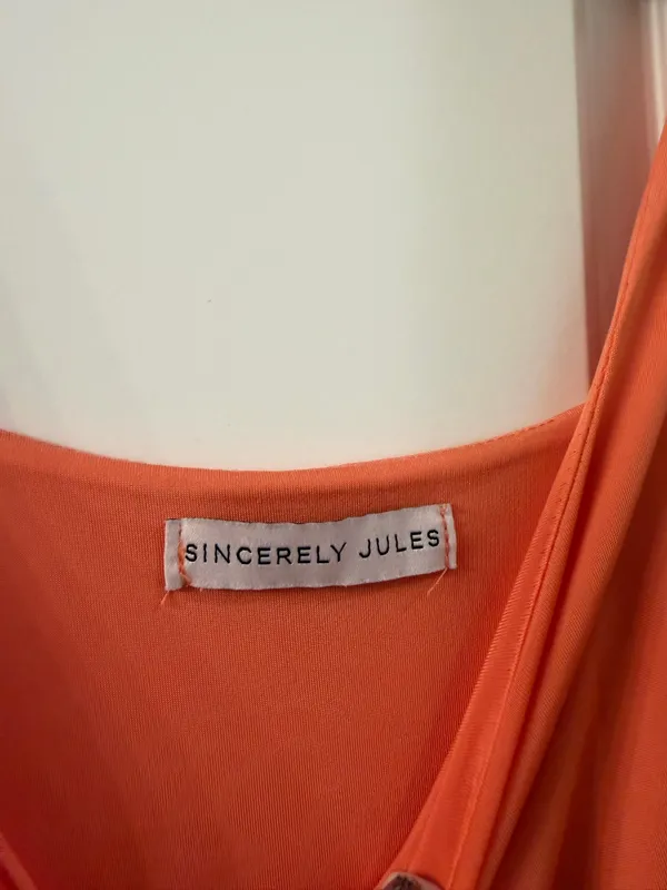 Sincerely Jules Orange Midi Dress - Image 3