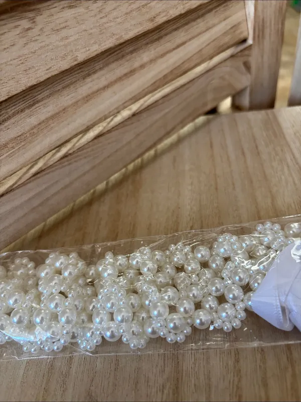 Pearl Beaded Wedding Belt - Image 3