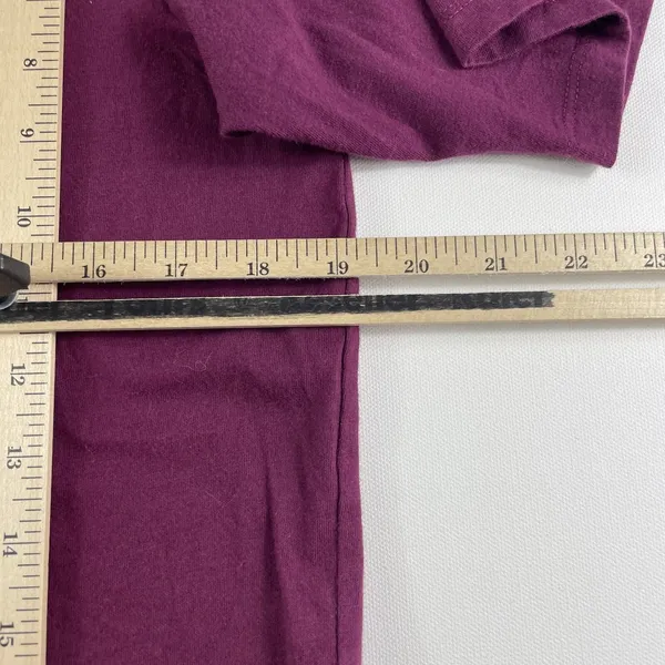 Columbia Crop Top Womens Small Cotton T Shirt Purple Graphic Short Sleeve Ladies - Image 6