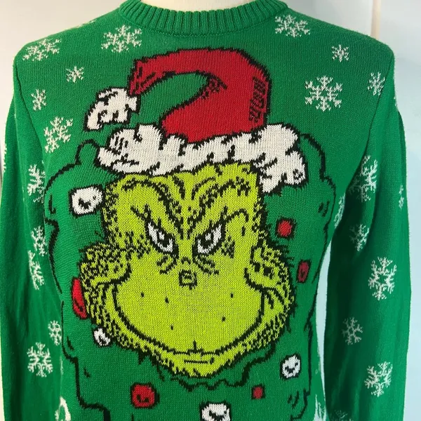 The Grinch Women’s Christmas Sweater Size L - Image 3